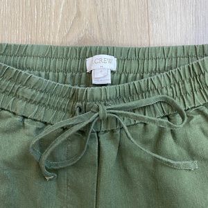 Linen-Cotton Drawstring Pants